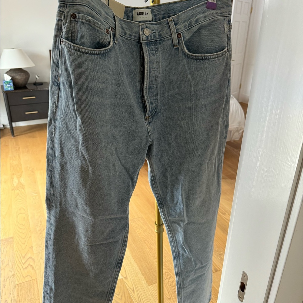 Light wash, high waisted jeans